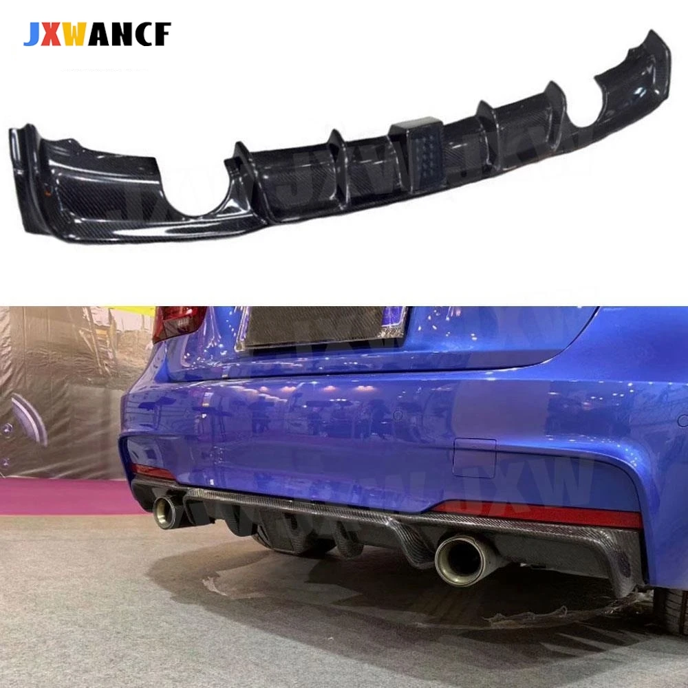 JXWANCF Carbon Fiber Rear Bumper Diffuser Lip Spoiler With LED Light For BMW 3 Series F30 M Sport Tech Sedan 2012-2018 FRP Car
JXWANCF Carbon Fiber Rear Bumper Diffuser Lip Spoiler With LED Light For BMW 3 Series F30 M Sport Tech Sedan 2012-2018 FRP Car