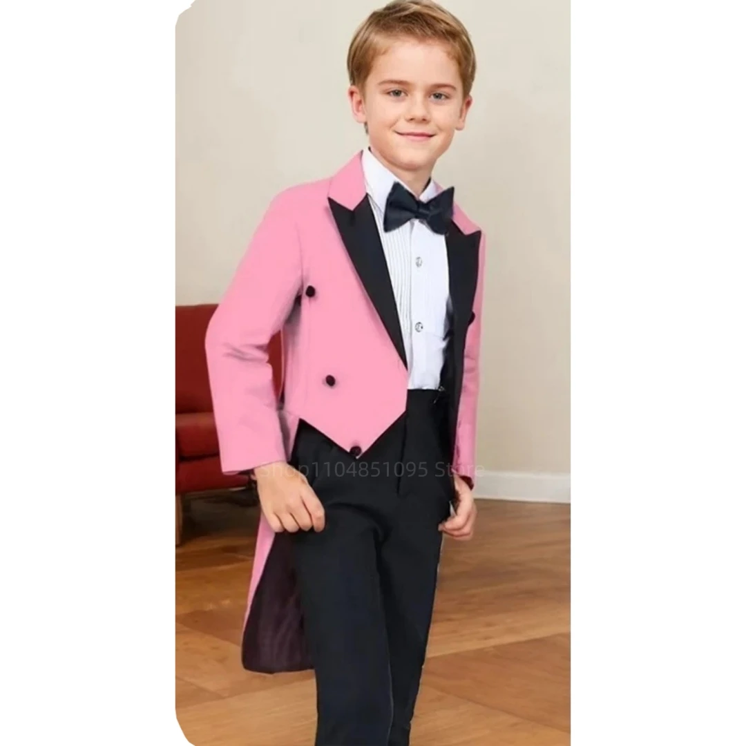 Boys 2 Pieces Tailcoat Suit Set Wedding Tuxedo For Kids Jacket Vest Suit Pants Youth School Activities Children Costume Homme
Boys 2 Pieces Tailcoat Suit Set Wedding Tuxedo For Kids Jacket Vest Suit Pants Youth School Activities Children Costume Homme