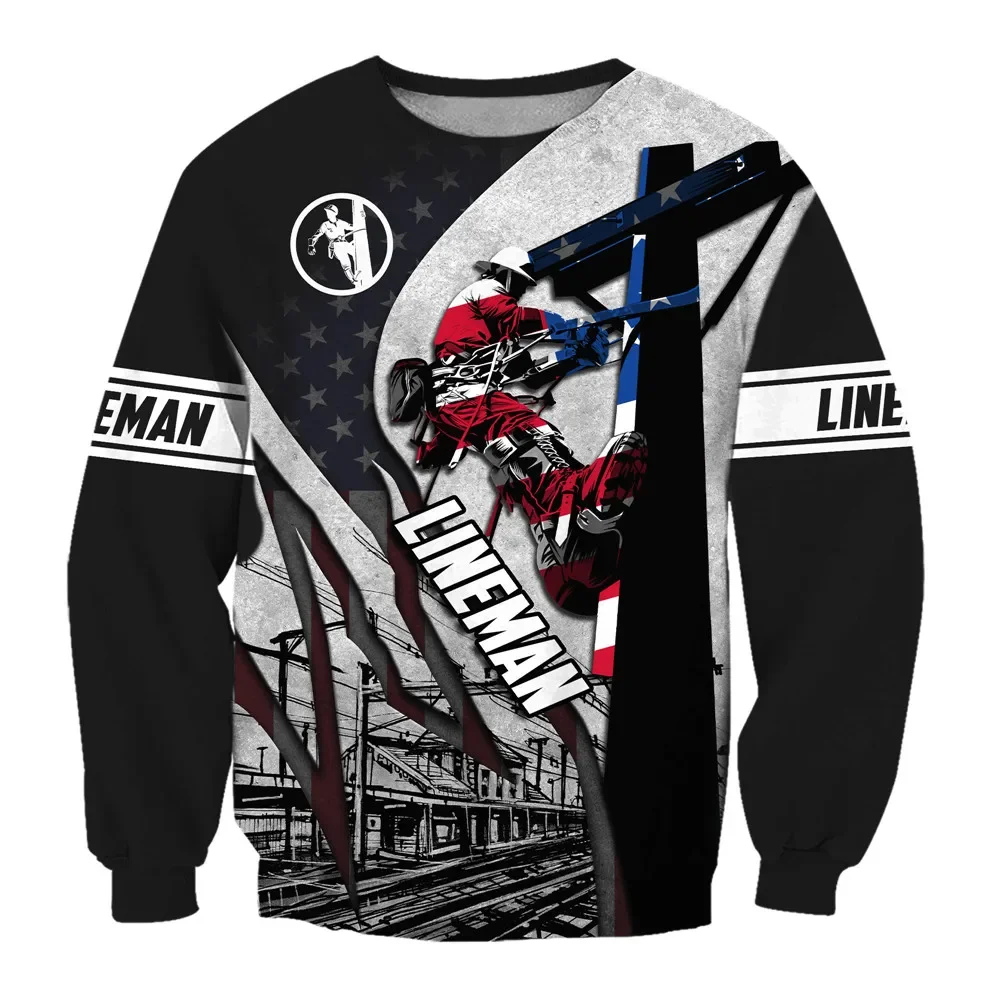 HX Lineman Sweatshirts I Am A Line Man 3D Printed Pullovers Tops Casual Streetwear Harajuku Men Clothing Dropshipping
HX Lineman Sweatshirts I Am A Line Man 3D Printed Pullovers Tops Casual Streetwear Harajuku Men Clothing Dropshipping