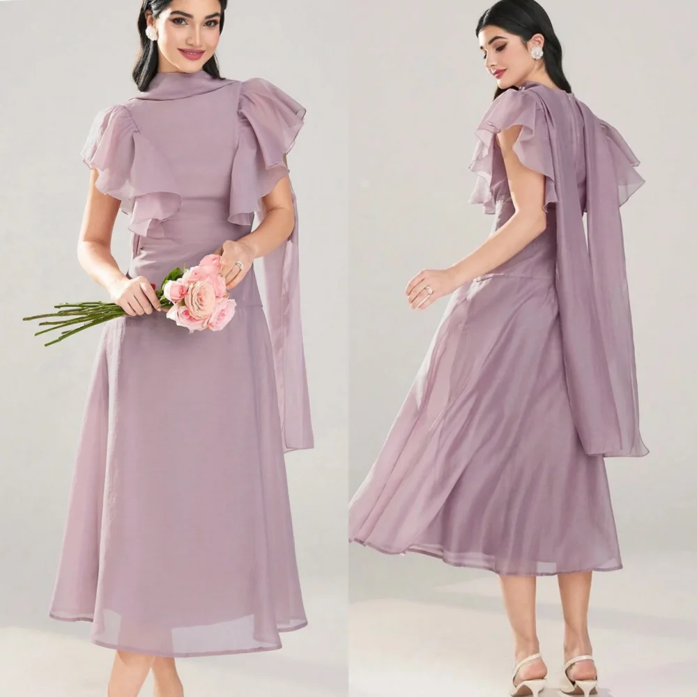 Customized Chiffon Ruffle A-line High Collar Midi Dresses Bespoke Occasion Prom Party Simple Elegant Quality
Customized Chiffon Ruffle A-line High Collar Midi Dresses Bespoke Occasion Prom Party Simple Elegant Quality