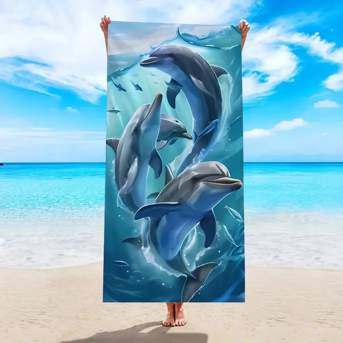 Dolphin 2D Flat Printed Peach Skin Beach Towel Marine Animal Bath Towel Summer Seaside Vacation Sand Free Swim Travel Blanket
Dolphin 2D Flat Printed Peach Skin Beach Towel Marine Animal Bath Towel Summer Seaside Vacation Sand Free Swim Travel Blanket