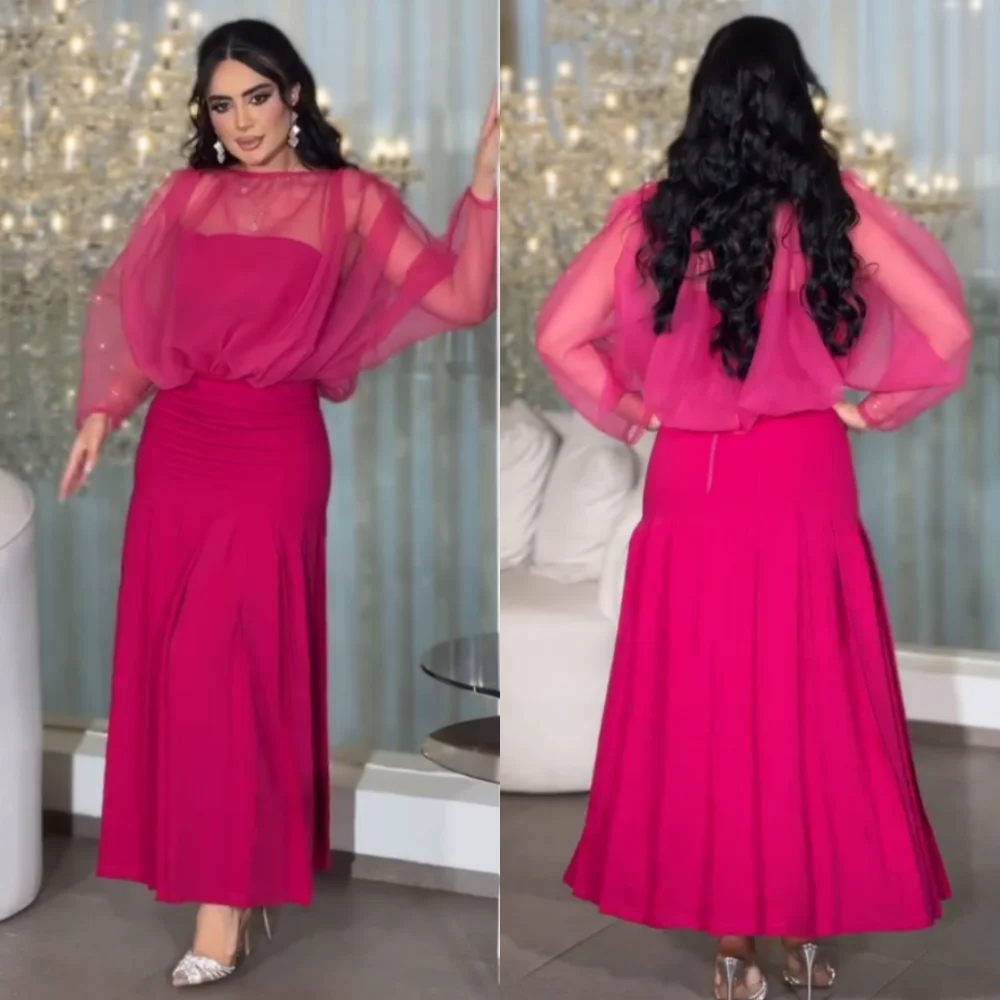 Customized Jersey Pleat A-line O-Neck Midi Dresses Bespoke Occasion Prom Party Simple Modern Style Exquisite
Customized Jersey Pleat A-line O-Neck Midi Dresses Bespoke Occasion Prom Party Simple Modern Style Exquisite
