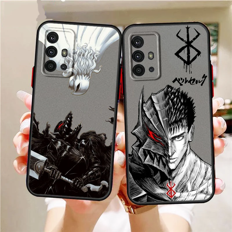 Berserk Guts Fighting Frosted Translucent For Samsung A53 A52 A33 A32 A51 A71 A21S A13 A73 A50 A22 A12 5G Back Phone Case
Berserk Guts Fighting Frosted Translucent For Samsung A53 A52 A33 A32 A51 A71 A21S A13 A73 A50 A22 A12 5G Back Phone Case