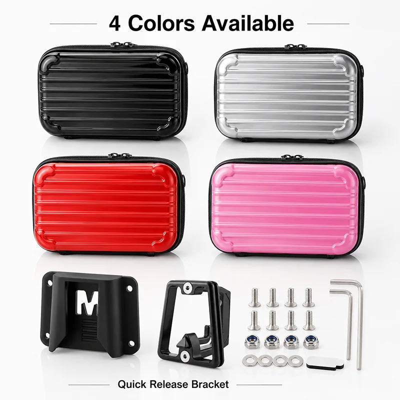 Bike Front Storage Bag Hard Shell Bicycle Handlebar Case Quick Release Mount Water Resistant Phone Tool Box with Strap
Bike Front Storage Bag Hard Shell Bicycle Handlebar Case Quick Release Mount Water Resistant Phone Tool Box with Strap