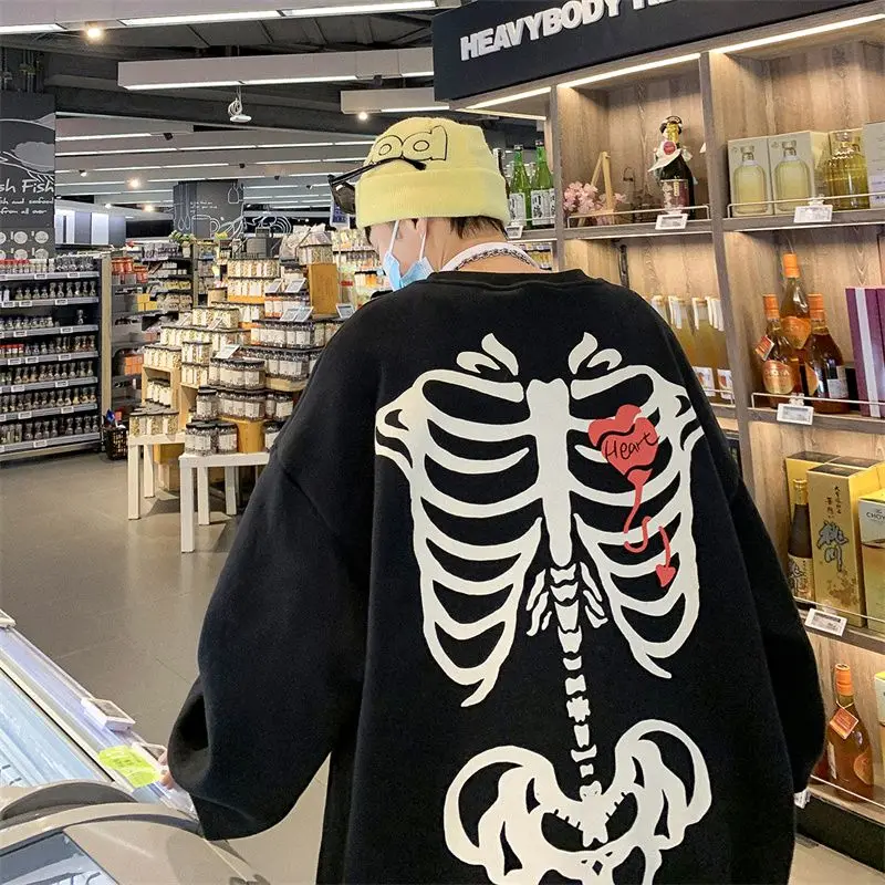 skeleton print goth Punk Sweatshirt Sport Coat Pullover Gothic Long Sleeve Oversized hoodie Y2k jacket Men's hoodies clothes
skeleton print goth Punk Sweatshirt Sport Coat Pullover Gothic Long Sleeve Oversized hoodie Y2k jacket Men's hoodies clothes