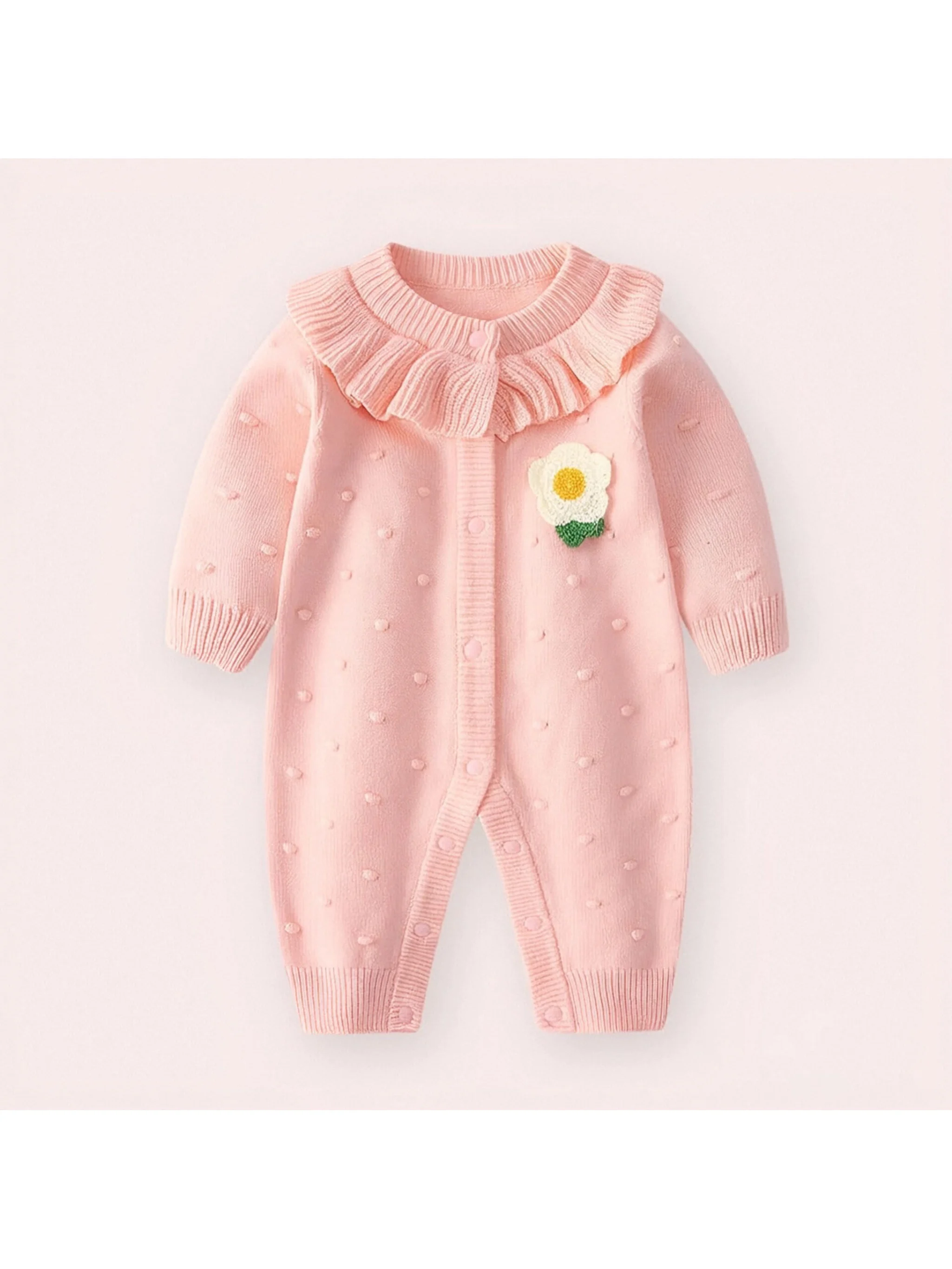 Spring and Autum Korean Style New Girls' Heart Long-Sleeved Jumpsuit Newborn Single-Breasted Cover-Up Crawling Suit Jumpsuit
Spring and Autum Korean Style New Girls' Heart Long-Sleeved Jumpsuit Newborn Single-Breasted Cover-Up Crawling Suit Jumpsuit