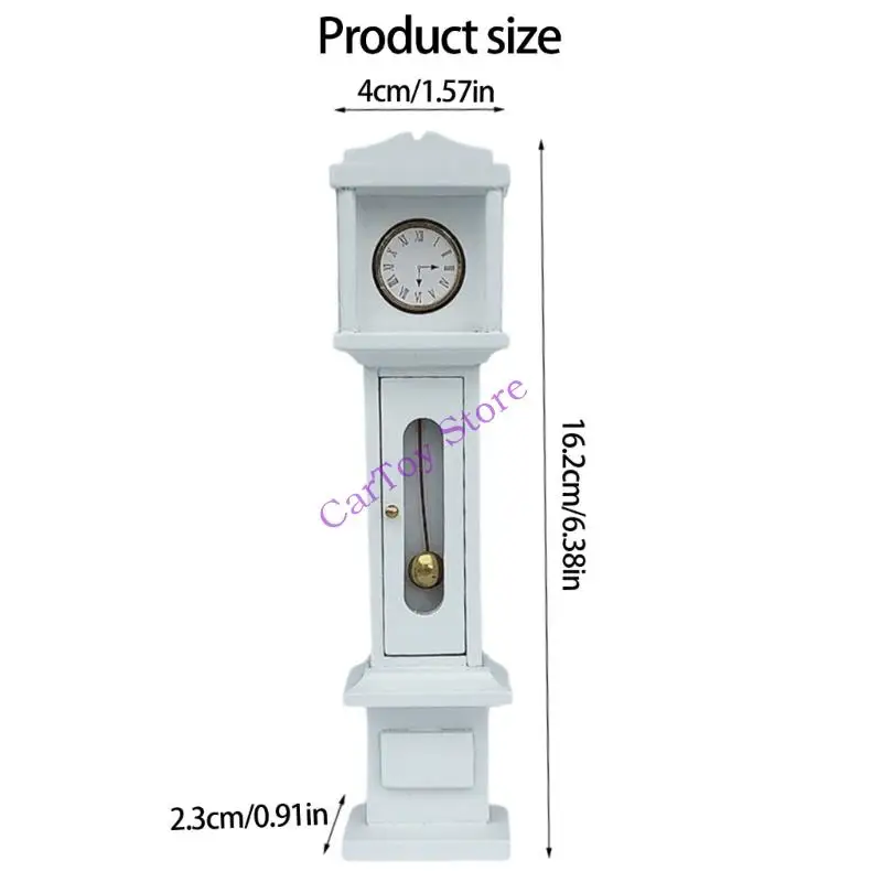 Vintage White Wooden Grandfather Clock 1/12 Scale Miniature Antique Design For Dollhouse Realistic Collectible
Vintage White Wooden Grandfather Clock 1/12 Scale Miniature Antique Design For Dollhouse Realistic Collectible