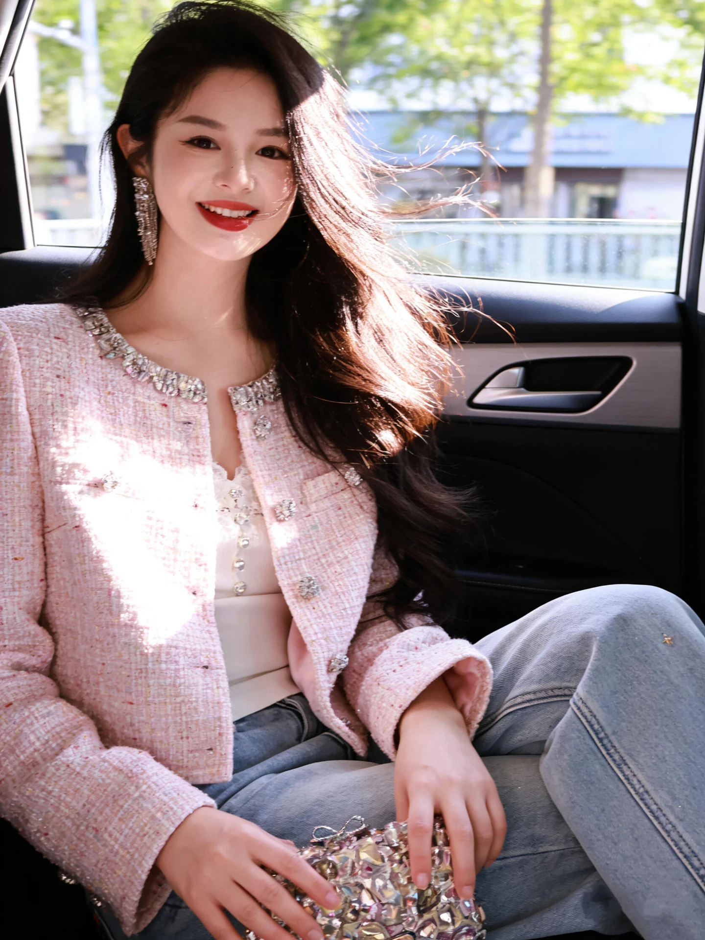 Premium Women's Diamond Embellied Glitter Tweed Jaet Outerwear Spring 2026 Commute Sle ort Coat Straight Cut Fit
Premium Women's Diamond Embellied Glitter Tweed Jaet Outerwear Spring 2026 Commute Sle ort Coat Straight Cut Fit