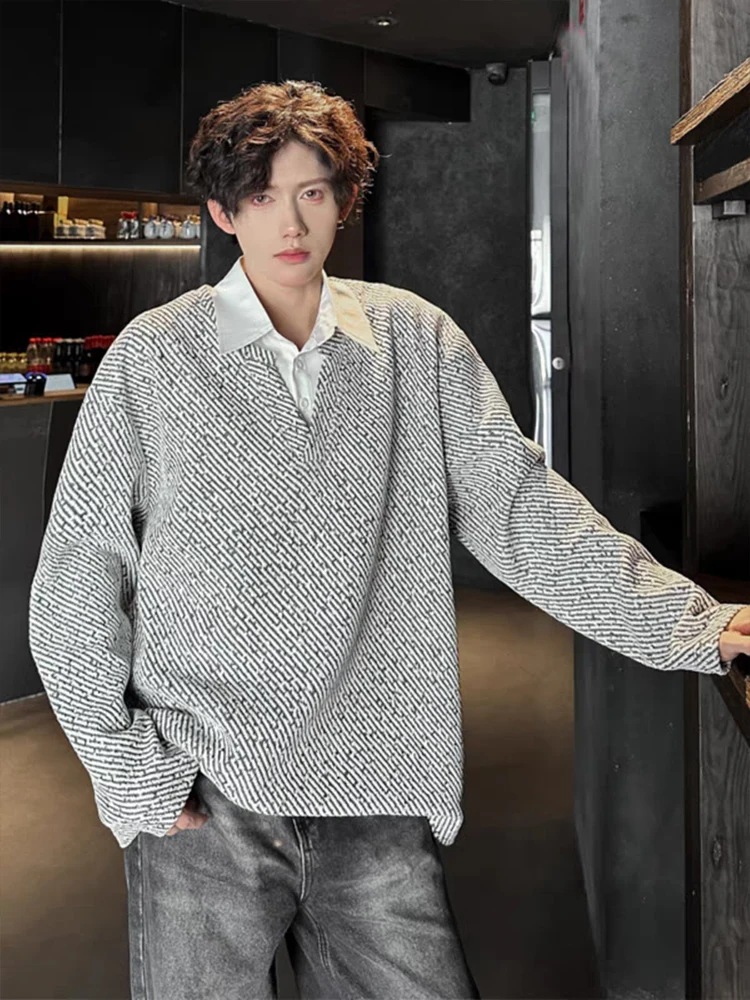 Knitted Long Sve Mo Two-Piece Hoodie Men's Spring Autumn irt Collar Inner Wear Base Layer T-irt Knitted Outerwear
Knitted Long Sve Mo Two-Piece Hoodie Men's Spring Autumn irt Collar Inner Wear Base Layer T-irt Knitted Outerwear