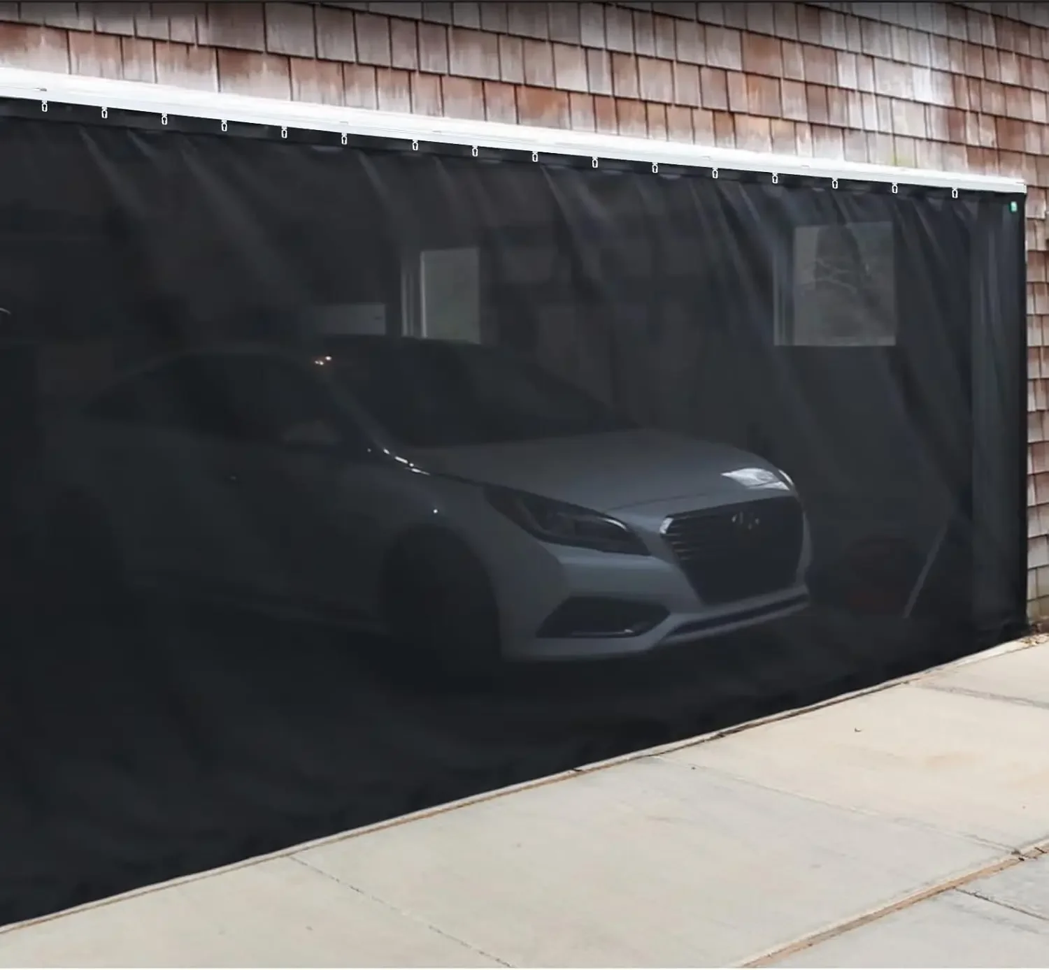 Retractable Garage Door Screen, Heavy Duty Fiberglass Mesh, Easy Install, Black 16x7 ft
Retractable Garage Door Screen, Heavy Duty Fiberglass Mesh, Easy Install, Black 16x7 ft