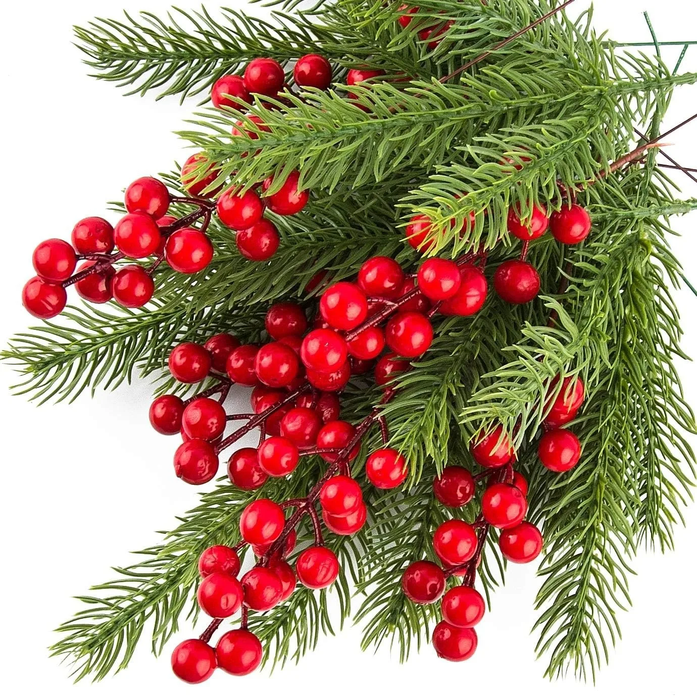10Pcs Christmas Decoration Artificial Pine Branches Holly Berries Red Berry Branches for Christmas Tree Wreath Gifts Decoration
10Pcs Christmas Decoration Artificial Pine Branches Holly Berries Red Berry Branches for Christmas Tree Wreath Gifts Decoration