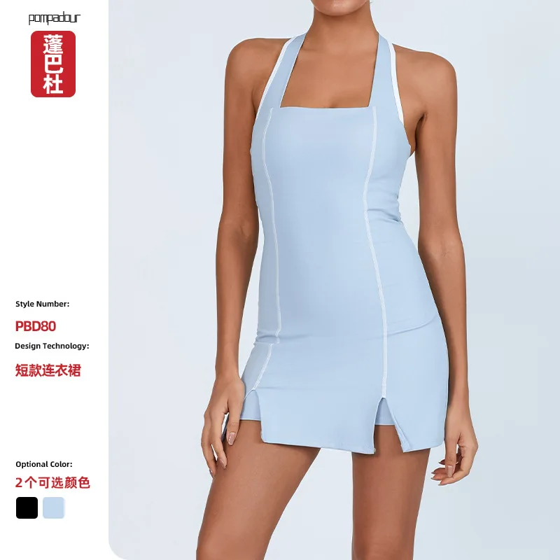 Tennis Dress with Shorts underneath Stripy Golf Wear Women Badminton Clothing Blue Black Summer 2025 Yoga Running Suit Tracksuit
Tennis Dress with Shorts underneath Stripy Golf Wear Women Badminton Clothing Blue Black Summer 2025 Yoga Running Suit Tracksuit