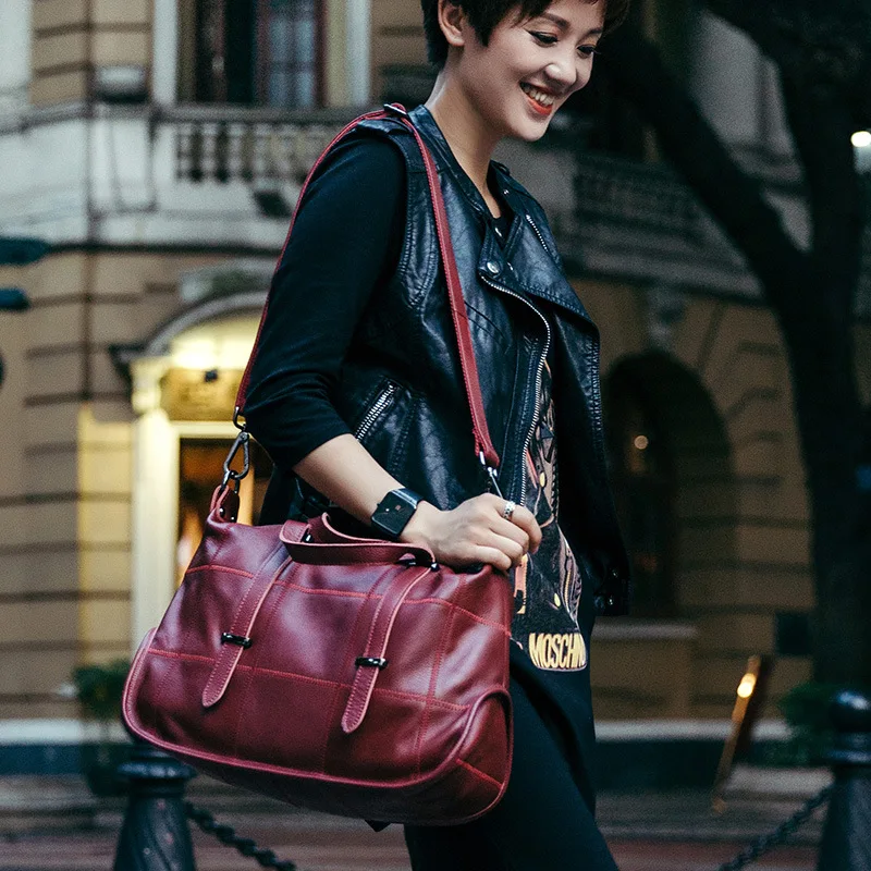 New Retro Top Layer Cowhide Geometric Shape Splicing Large Capacity Handbag Multifunctional Single Shoulder Crossbody Bag Trendy
New Retro Top Layer Cowhide Geometric Shape Splicing Large Capacity Handbag Multifunctional Single Shoulder Crossbody Bag Trendy
