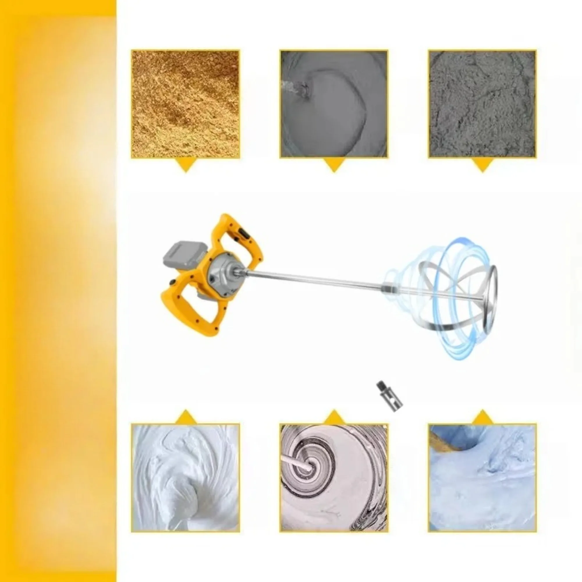 Cordless Handheld Ice Auger Drill Power Tool For Dewalt 20V Battery 6-Speeds Electric Concrete Mixer
Cordless Handheld Ice Auger Drill Power Tool For Dewalt 20V Battery 6-Speeds Electric Concrete Mixer