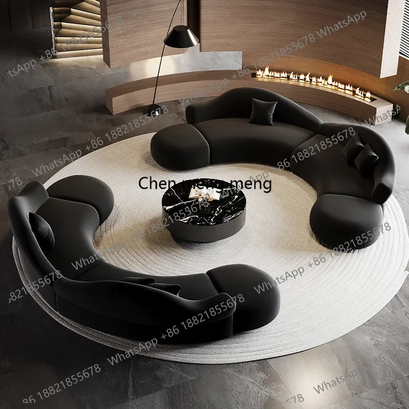 Italian Minimalist Semi-Circular Arc Island Sofa Villa Hotel Lobby Beauty Salon Reception Area Commercial FurnitureA178
Italian Minimalist Semi-Circular Arc Island Sofa Villa Hotel Lobby Beauty Salon Reception Area Commercial FurnitureA178