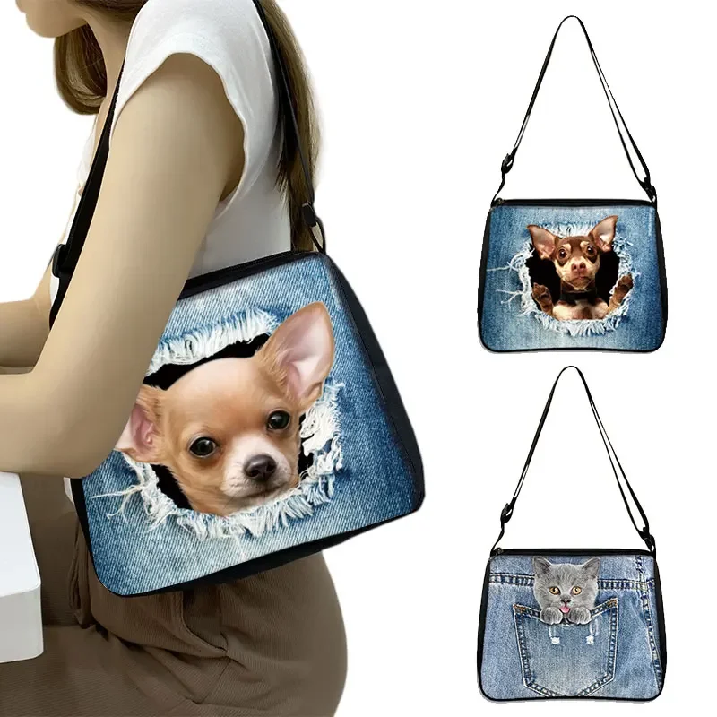 Kawaii Denim Pocket Puppy Dog / Cat Handbag New Kawaii Dog Girl Messenger Bags Fashion Shoulder Bag Women Canvas Tote Bags Gift
Kawaii Denim Pocket Puppy Dog / Cat Handbag New Kawaii Dog Girl Messenger Bags Fashion Shoulder Bag Women Canvas Tote Bags Gift