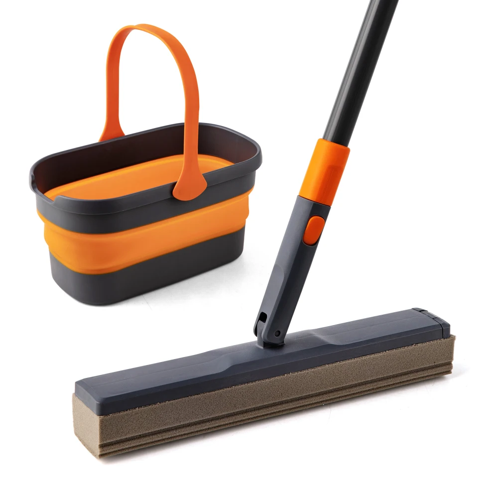 Sponge Mop Kit and Collapsible Bucket, Mop and Bucket for Floor Cleaning, Hands Free Home Floor Cleaning, Floor Cleaning System
Sponge Mop Kit and Collapsible Bucket, Mop and Bucket for Floor Cleaning, Hands Free Home Floor Cleaning, Floor Cleaning System