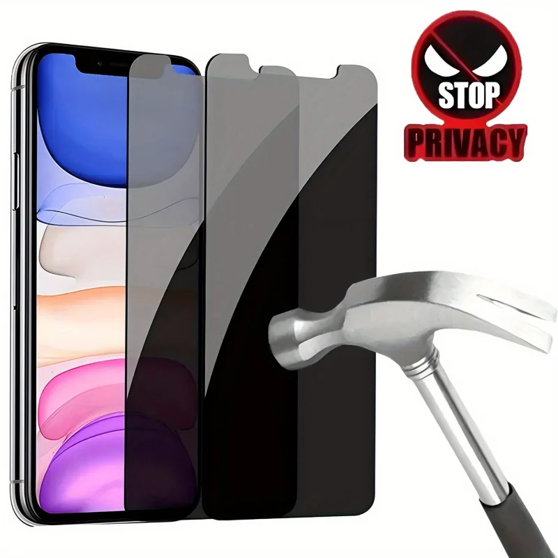 Anti-Spy Privacy Tempered Glass Screen Protector Film Suitable foriPhone - Full screen drop-resistant,High-strength Transparent
Anti-Spy Privacy Tempered Glass Screen Protector Film Suitable foriPhone - Full screen drop-resistant,High-strength Transparent