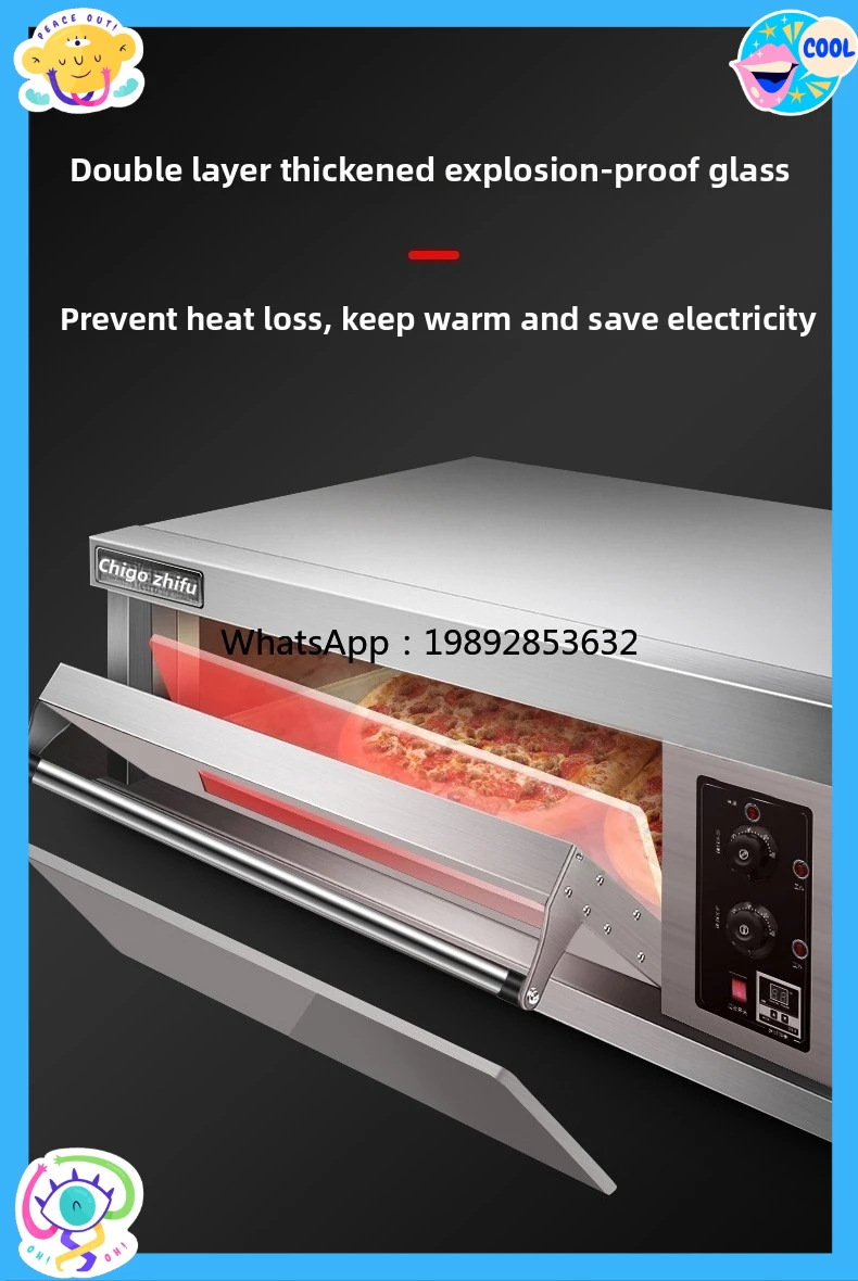 ABB Oven Commercial Two Layers Two Plates Large Baking Oven Pizza Bread Cake Shop Gas Electric Oven Large Capacity
ABB Oven Commercial Two Layers Two Plates Large Baking Oven Pizza Bread Cake Shop Gas Electric Oven Large Capacity
