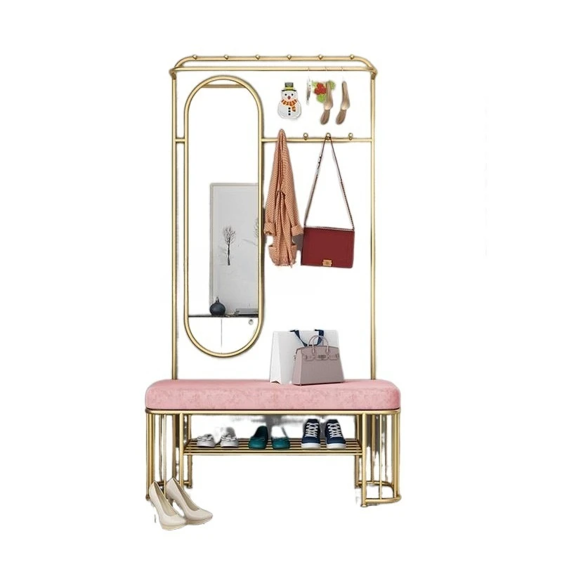 Nordic home coat rack, bedroom shoe changing stool hanging hanger floor-to-ceiling home multi-function mirror
Nordic home coat rack, bedroom shoe changing stool hanging hanger floor-to-ceiling home multi-function mirror