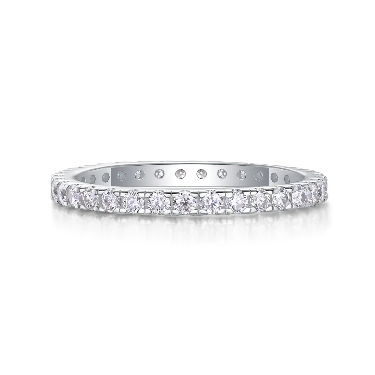 S925 Sterling Silver D Color VVS1 Moissanite Eternity Ring, Full Pave Iced Out Wedding Band for Women, Luxury Engagement Promise
S925 Sterling Silver D Color VVS1 Moissanite Eternity Ring, Full Pave Iced Out Wedding Band for Women, Luxury Engagement Promise