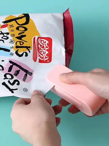 Mini Heat Bag Sealing Machine Package Sealer Bags Thermal Plastic Food Bag Closure Portable Sealer Food Packaging Heat Sealer