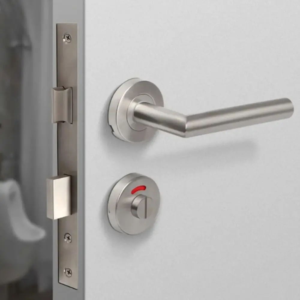 Stainless Steel Indicator Door Lock Black Color Magnetic Silent Bathroom Bolt Nylon Plastic Integrated Handle Public Toilet Lock
Stainless Steel Indicator Door Lock Black Color Magnetic Silent Bathroom Bolt Nylon Plastic Integrated Handle Public Toilet Lock