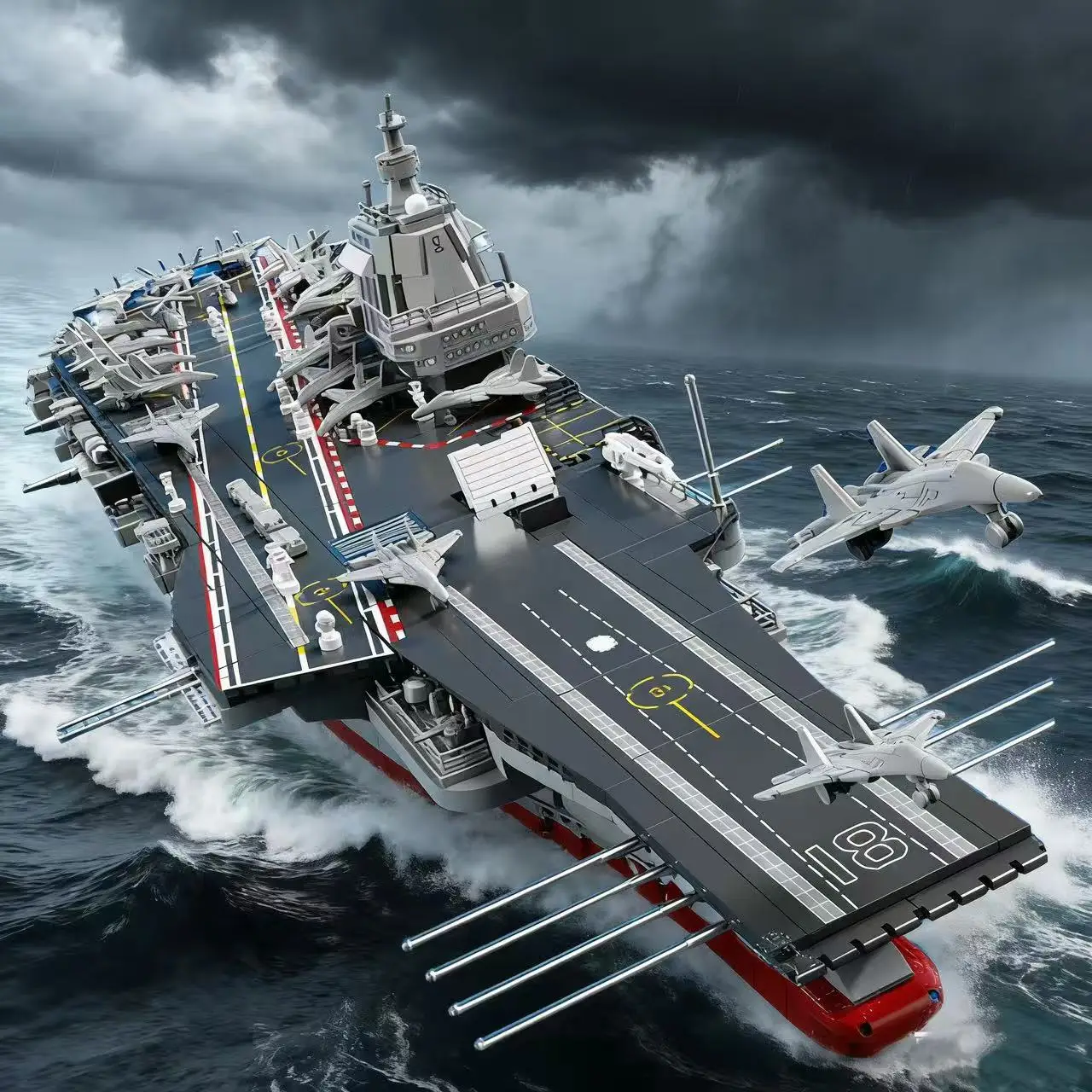 2000+PCS Large Airborne Aircraft Carrier Model Set for Advanced Building Enthusiasts
2000+PCS Large Airborne Aircraft Carrier Model Set for Advanced Building Enthusiasts
