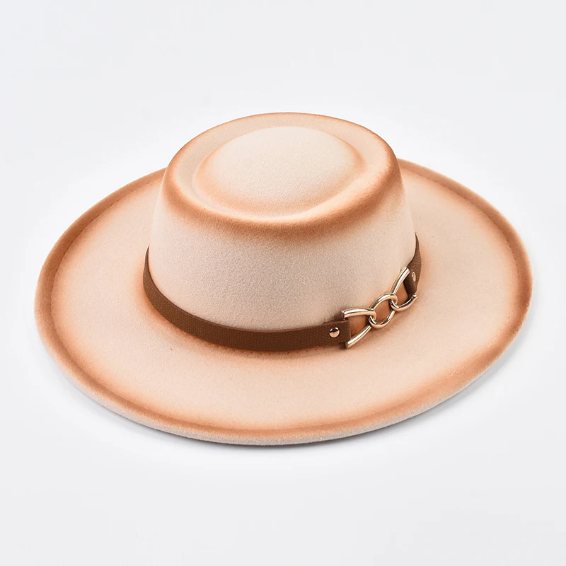 British Style Felt Fedoras Hats for Women Concave Top Wide Brim Jazz Hat Bowler Wedding Dress Hat Chapeau Femme
British Style Felt Fedoras Hats for Women Concave Top Wide Brim Jazz Hat Bowler Wedding Dress Hat Chapeau Femme