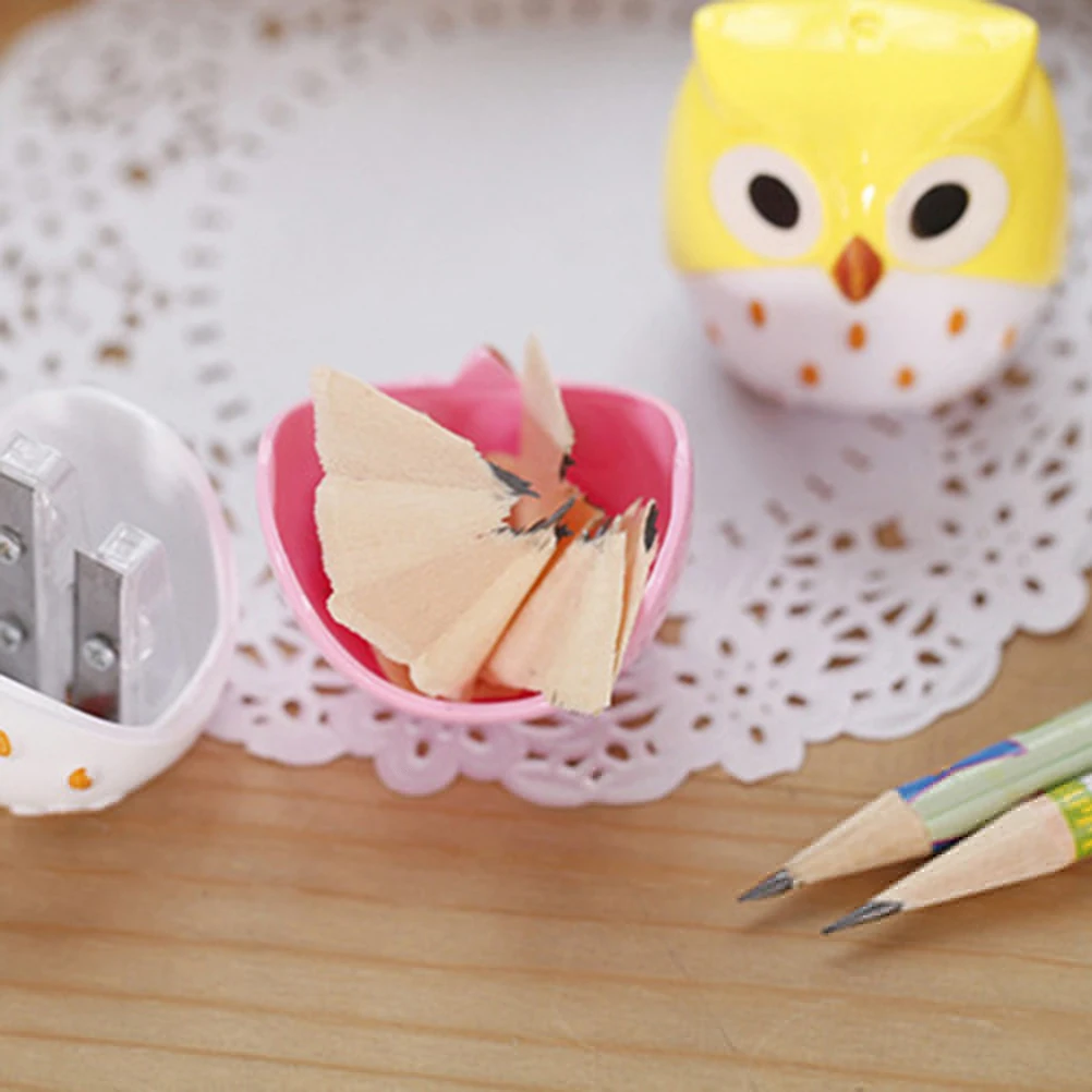 4pcs Cute Novelty Cartoon Animal Owl Two Holes Pencil Sharpeners School Gift Prize for Kids (Assorted Color)
4pcs Cute Novelty Cartoon Animal Owl Two Holes Pencil Sharpeners School Gift Prize for Kids (Assorted Color)