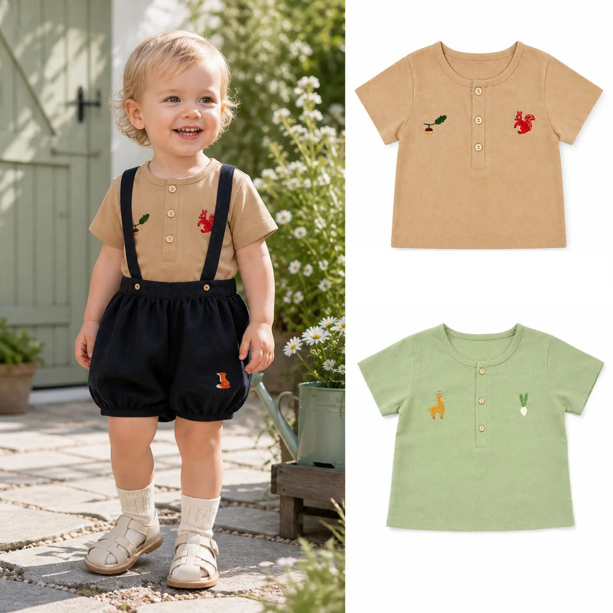 Toddler Baby Girls Boys Linen Suspender Shorts Green Mushroom Embroidered Bloomers Summer Kids Casual Overalls Shorts
Toddler Baby Girls Boys Linen Suspender Shorts Green Mushroom Embroidered Bloomers Summer Kids Casual Overalls Shorts