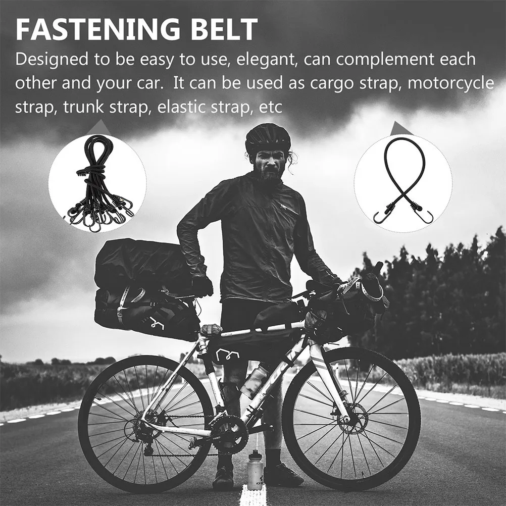 5pcs Bike Luggage Strap Motorcycle Elastic Cargo Binding Belt Polyester Fastening Device Heavy Duty Tie Down Rope Hooks Trunk
5pcs Bike Luggage Strap Motorcycle Elastic Cargo Binding Belt Polyester Fastening Device Heavy Duty Tie Down Rope Hooks Trunk