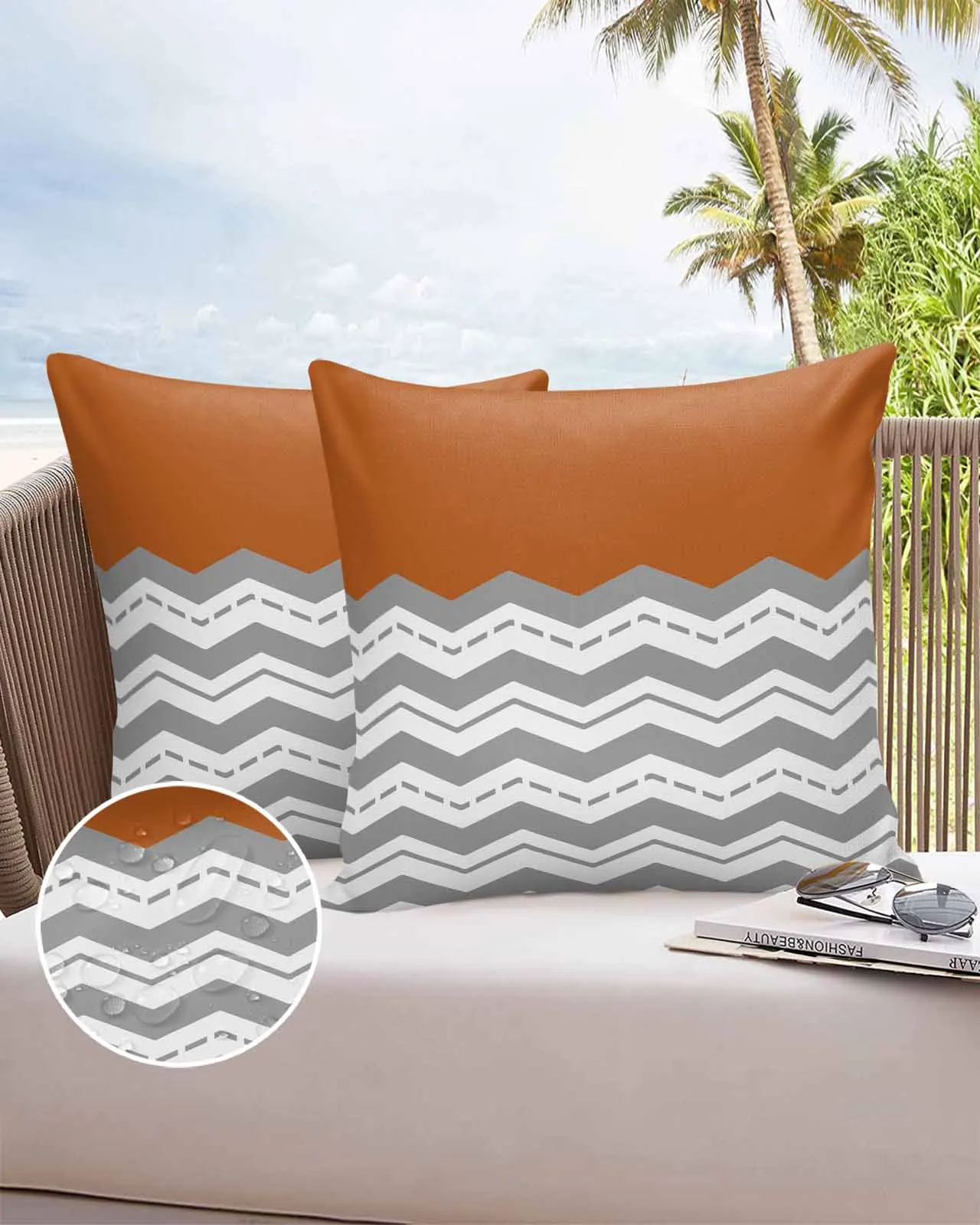 Simple Burnt Orange Grey Wavy Sofa Cushion Cover Bed Pillow Cover Home Decorative Waterproof Pillow Cases
Simple Burnt Orange Grey Wavy Sofa Cushion Cover Bed Pillow Cover Home Decorative Waterproof Pillow Cases