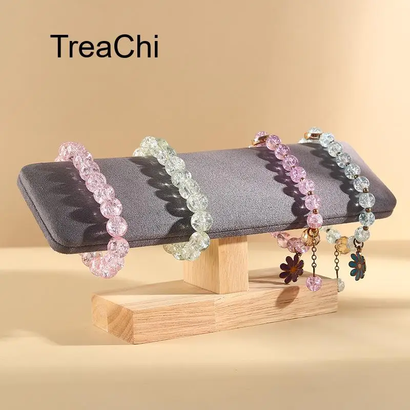 Solid Wood Slanted Bracelet Bead Bracelet and Watch Storage and Display Stand with Natural Walnut Base and Microfiber Lining
Solid Wood Slanted Bracelet Bead Bracelet and Watch Storage and Display Stand with Natural Walnut Base and Microfiber Lining