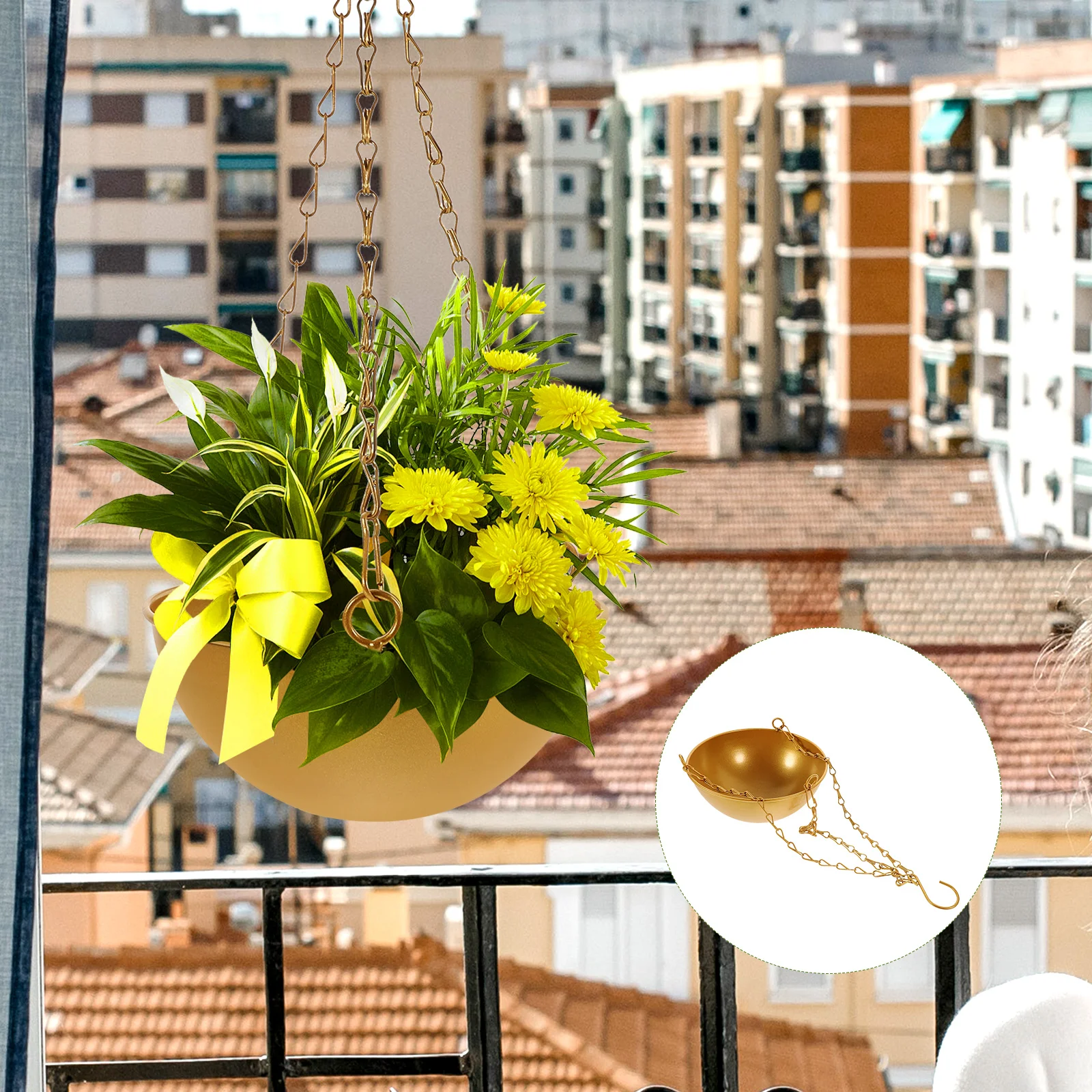 5pcs White Hanging Flower Pots Durable Plastic Planter for Balcony Garden Indoor Plants Garden Flowerpot Decor
5pcs White Hanging Flower Pots Durable Plastic Planter for Balcony Garden Indoor Plants Garden Flowerpot Decor