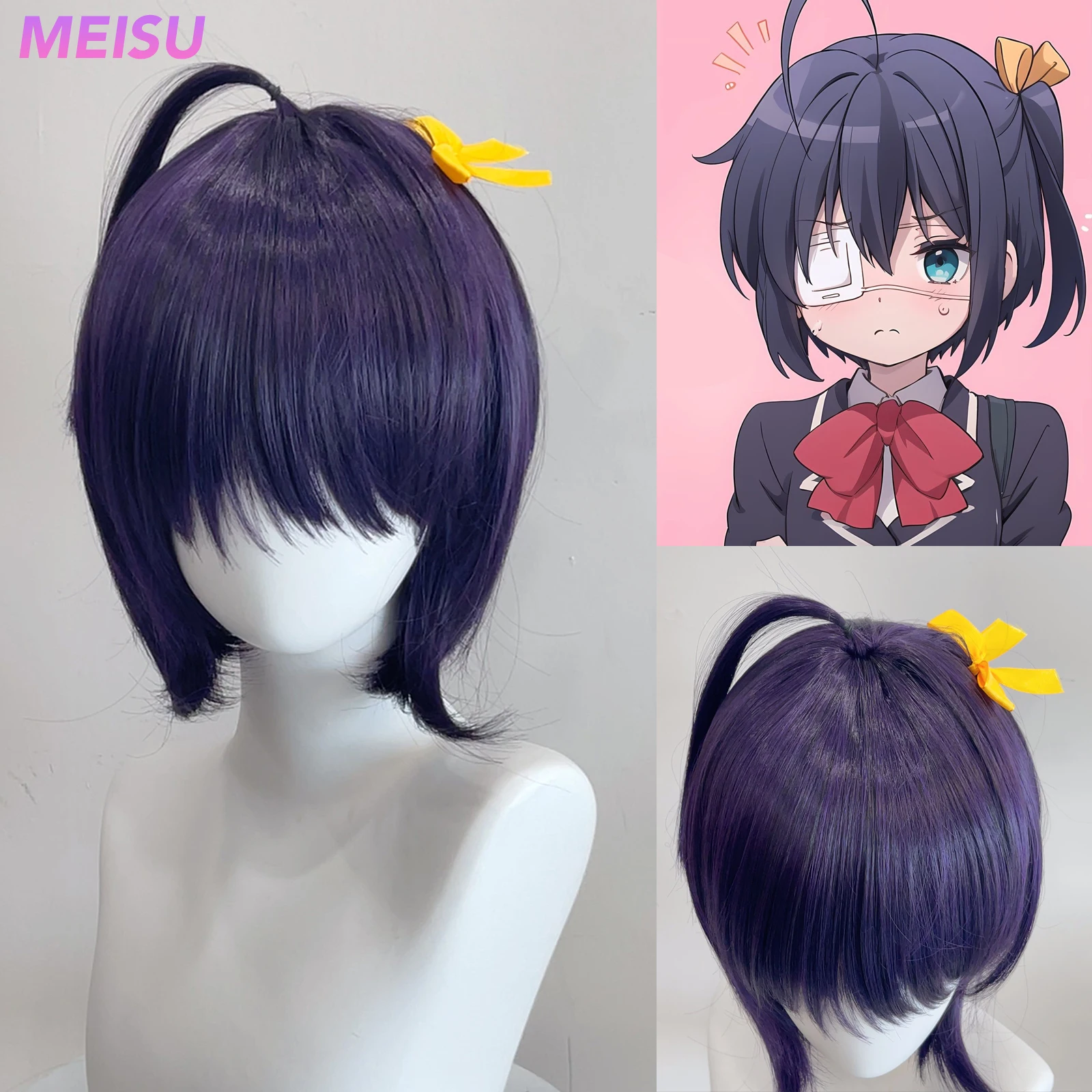 MEISU 12 Inch Takanashi Rikka Wig Synthetic Fiber Layered Hair Heat-Resistant Natural Smooth Cosplay Comic Convention Selfie
MEISU 12 Inch Takanashi Rikka Wig Synthetic Fiber Layered Hair Heat-Resistant Natural Smooth Cosplay Comic Convention Selfie