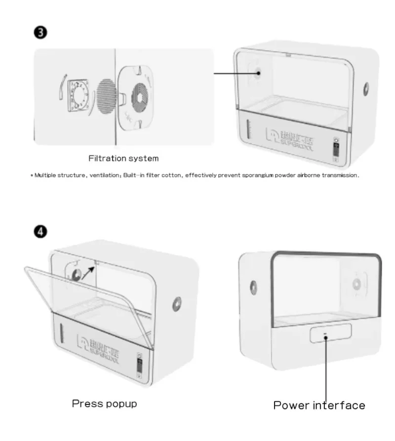 Mushroom Incubator Culture Edible Fungus Smart Table Garden Easy Operate White Gray Artificial Climate Tank Mushroom Garden-47
Mushroom Incubator Culture Edible Fungus Smart Table Garden Easy Operate White Gray Artificial Climate Tank Mushroom Garden-47