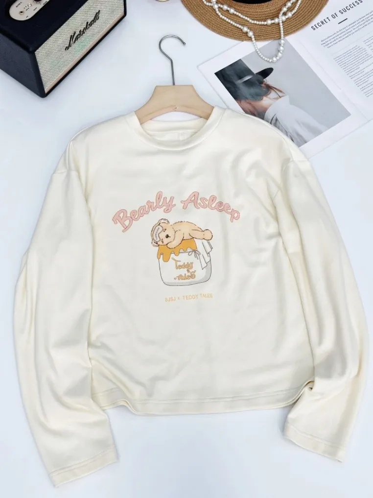 Уютная длинная футболка с круглым вырезом и принтом мультяшного медведя в корейском стиле, свободного кроя, из хлопка, повседневная, зимняя, новинка
Уютная длинная футболка с круглым вырезом и принтом мультяшного медведя в корейском стиле, свободного кроя, из хлопка, повседневная, зимняя, новинка