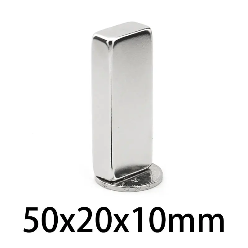 1/2/5PCS 50x20x10mm Super Strong Neodymium N35Magnets Block Permanent Magnet Powerful Magnetic 50*20*10mm Magnetic Sheet
1/2/5PCS 50x20x10mm Super Strong Neodymium N35Magnets Block Permanent Magnet Powerful Magnetic 50*20*10mm Magnetic Sheet