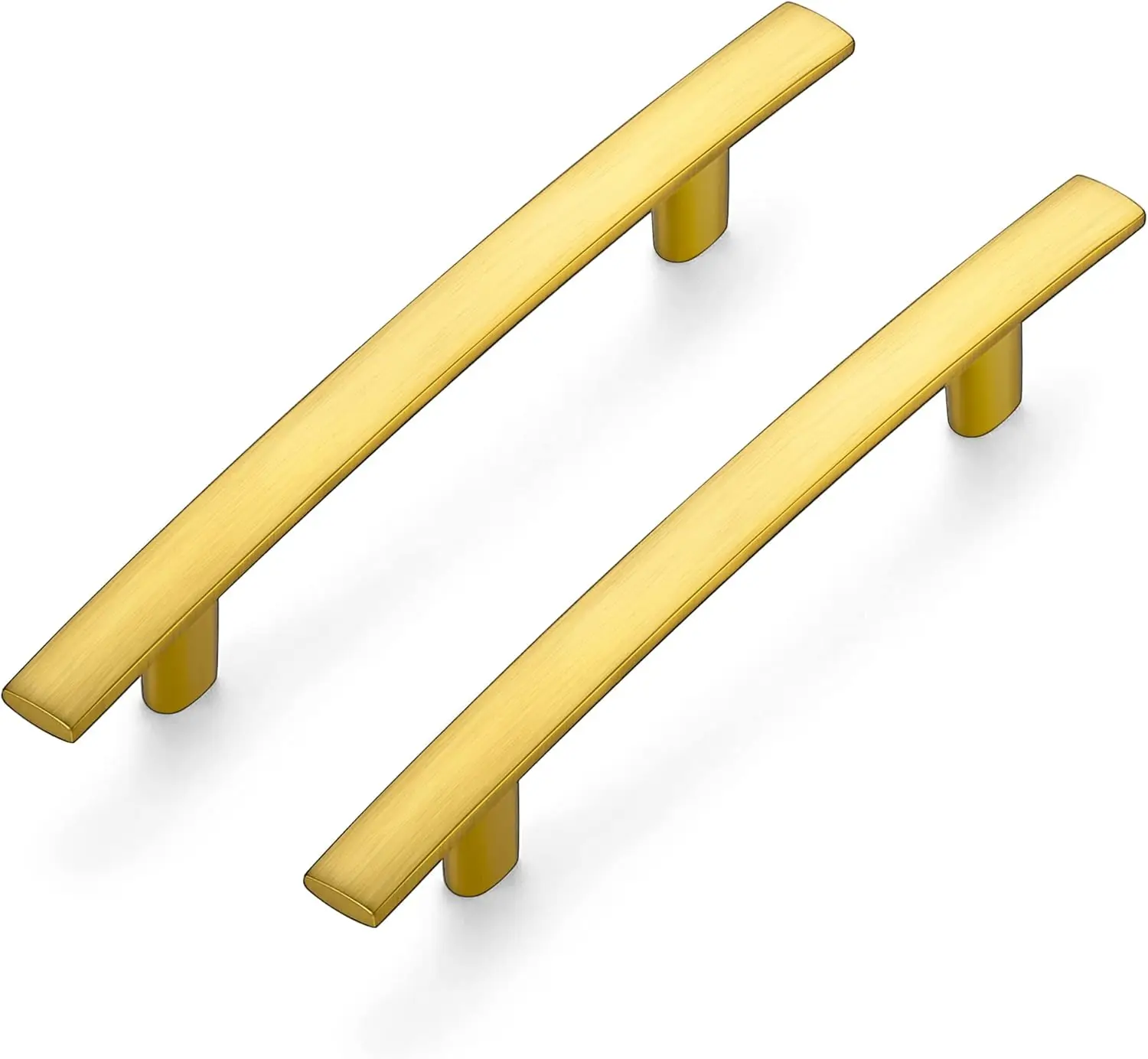 6 Inch Curved Cabinet Pulls Brushed Brass, 3.75" Hole Center, 5 Pack Zinc Alloy Kitchen Drawer Handles
6 Inch Curved Cabinet Pulls Brushed Brass, 3.75" Hole Center, 5 Pack Zinc Alloy Kitchen Drawer Handles