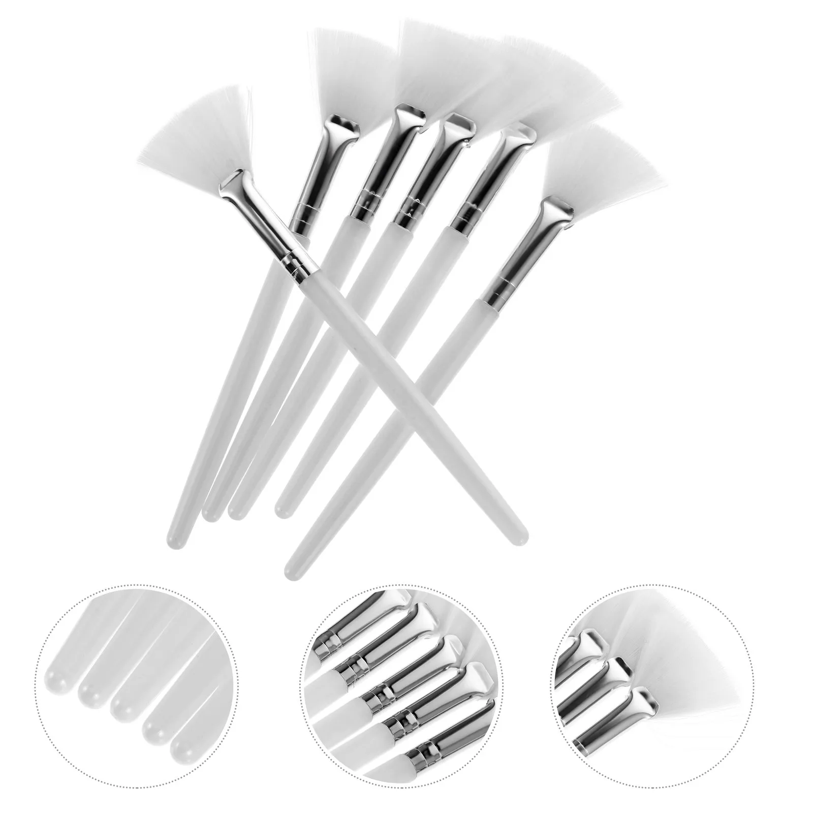 6Pcs Skin Treatment Brush Mask Applicator for Face Mud Pack Cream Blush Precision Edging Diffusing Fallout Free Beauty Tool Set
6Pcs Skin Treatment Brush Mask Applicator for Face Mud Pack Cream Blush Precision Edging Diffusing Fallout Free Beauty Tool Set