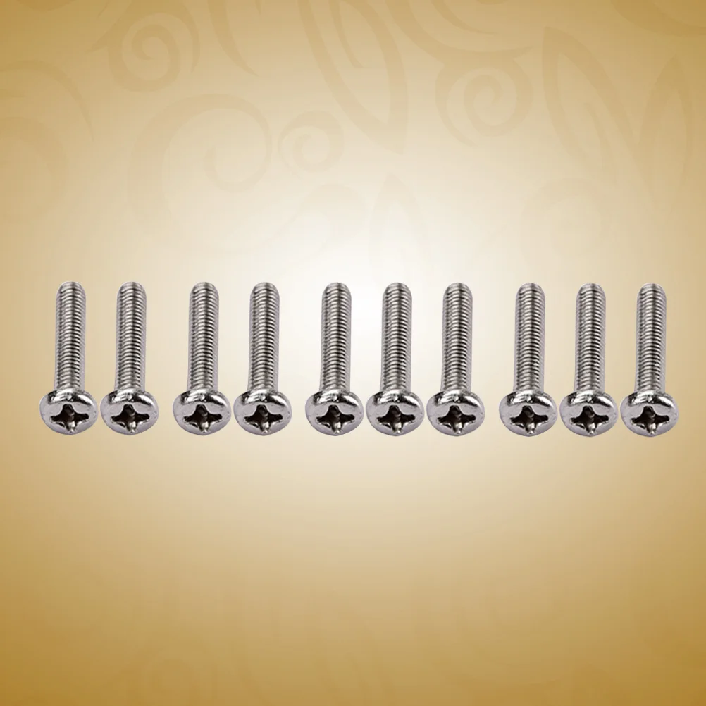 50 PCS Electric Guitar Bridge Saddle Screws Replacement Electric Guitar Parts Accessory - 5x17mm (Silver)
50 PCS Electric Guitar Bridge Saddle Screws Replacement Electric Guitar Parts Accessory - 5x17mm (Silver)