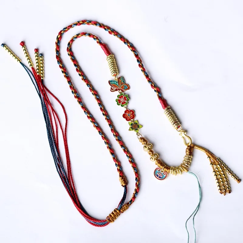 Handwoven New Chinese Style Red Year Pendant Cord Versatile Sweater Chain Necklace Lucky Jewelry Gifts
Handwoven New Chinese Style Red Year Pendant Cord Versatile Sweater Chain Necklace Lucky Jewelry Gifts