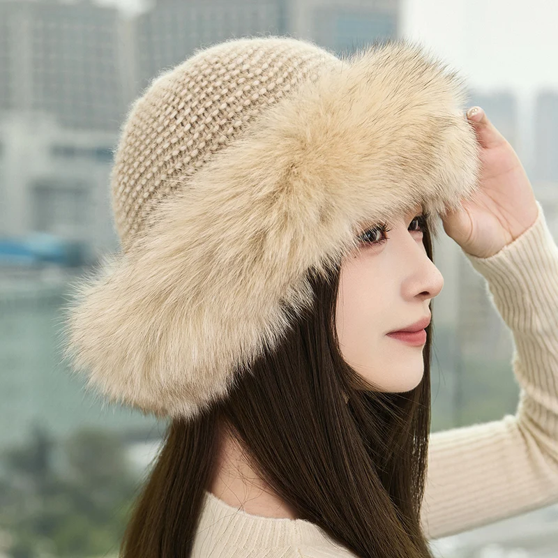 Women's Thick Pullover Cashmere Hat Warm Ear Protection Fur Knitted Big Head Circumference Autumn Winter Fashion Accessory
Women's Thick Pullover Cashmere Hat Warm Ear Protection Fur Knitted Big Head Circumference Autumn Winter Fashion Accessory