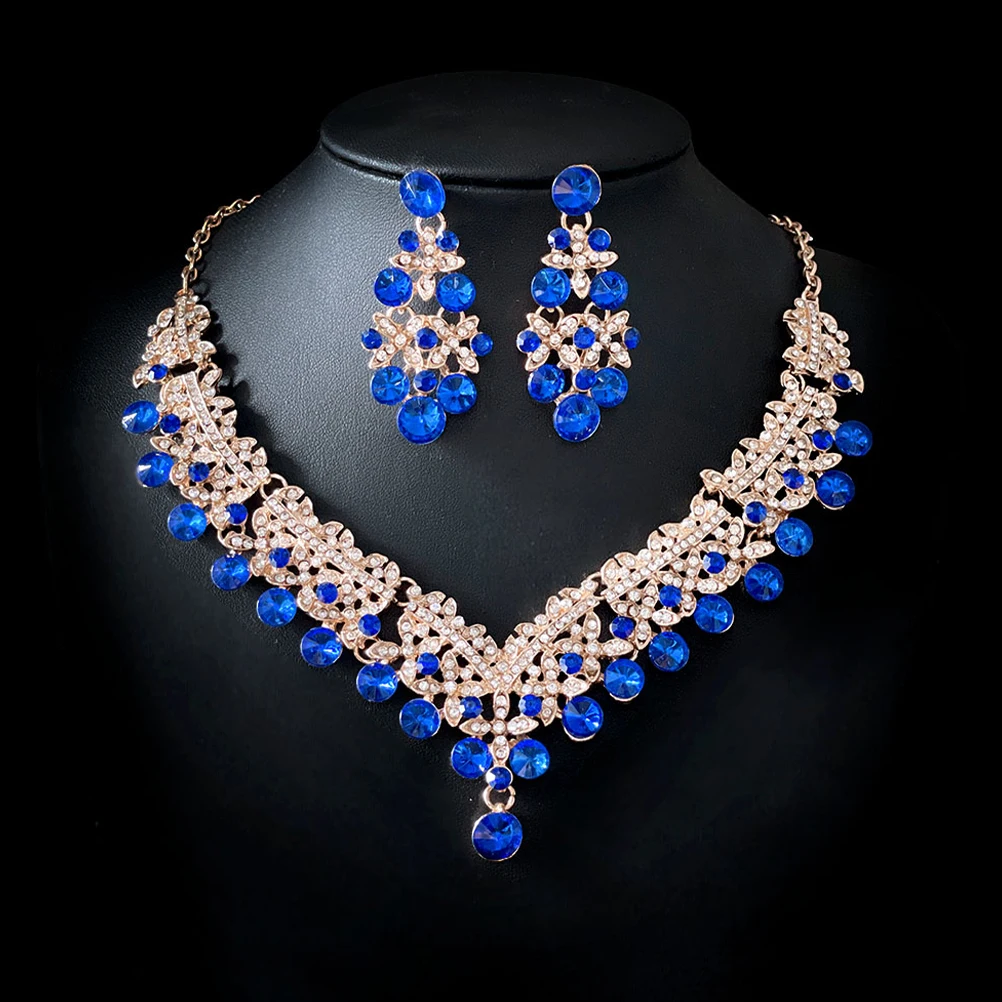 1 set 1 Set Women Necklace Earrings Set Rhinestones Jewelry For Wedding Party Valentine Gift Fashion Vintage Pendant Accessory
1 set 1 Set Women Necklace Earrings Set Rhinestones Jewelry For Wedding Party Valentine Gift Fashion Vintage Pendant Accessory