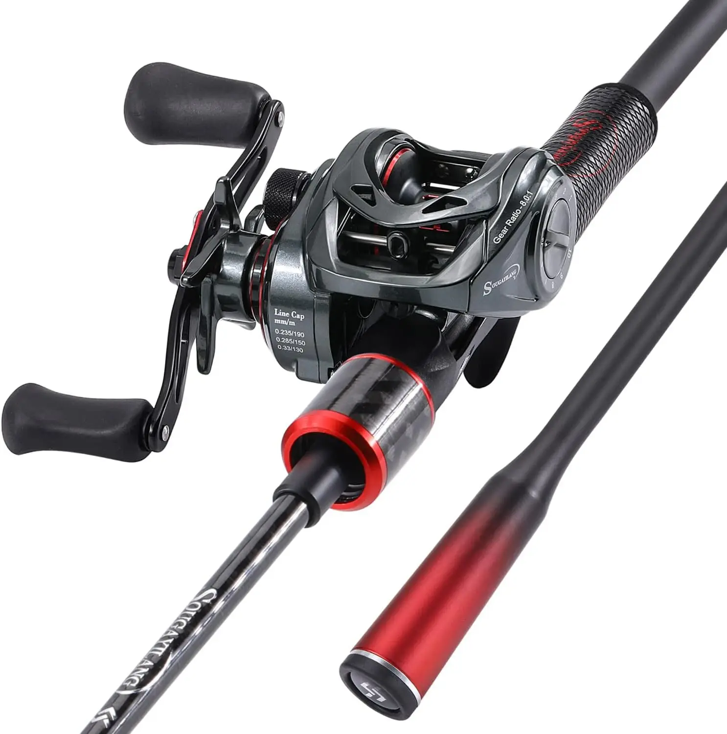 Medium Baitcasting Fishing Rod and Reel Combo, 6'/7' Low Profile with SuperPolymer Handle for Smooth Casting
Medium Baitcasting Fishing Rod and Reel Combo, 6'/7' Low Profile with SuperPolymer Handle for Smooth Casting