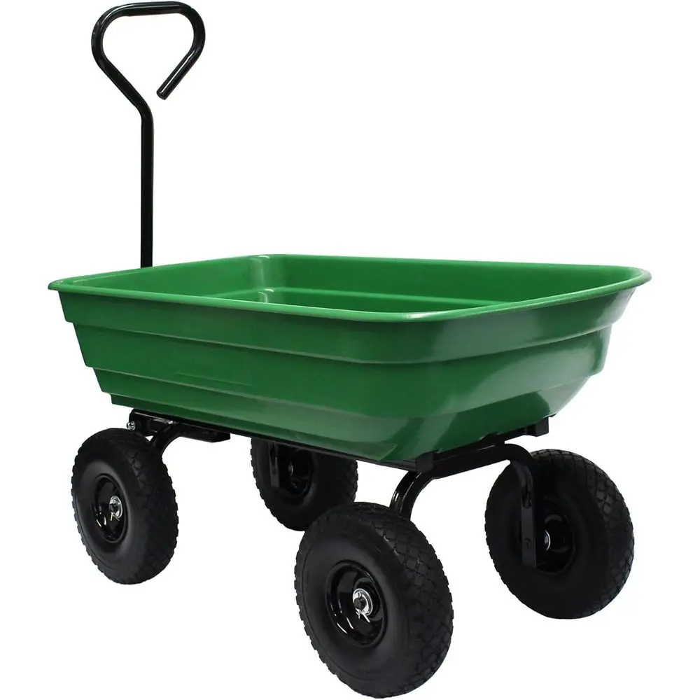 70275 Garden Wagon/Yard Cart with lat ree Tires, 37" x 20" Poly Tray, 600lb acity, Green Tray/Black e
70275 Garden Wagon/Yard Cart with lat ree Tires, 37" x 20" Poly Tray, 600lb acity, Green Tray/Black e