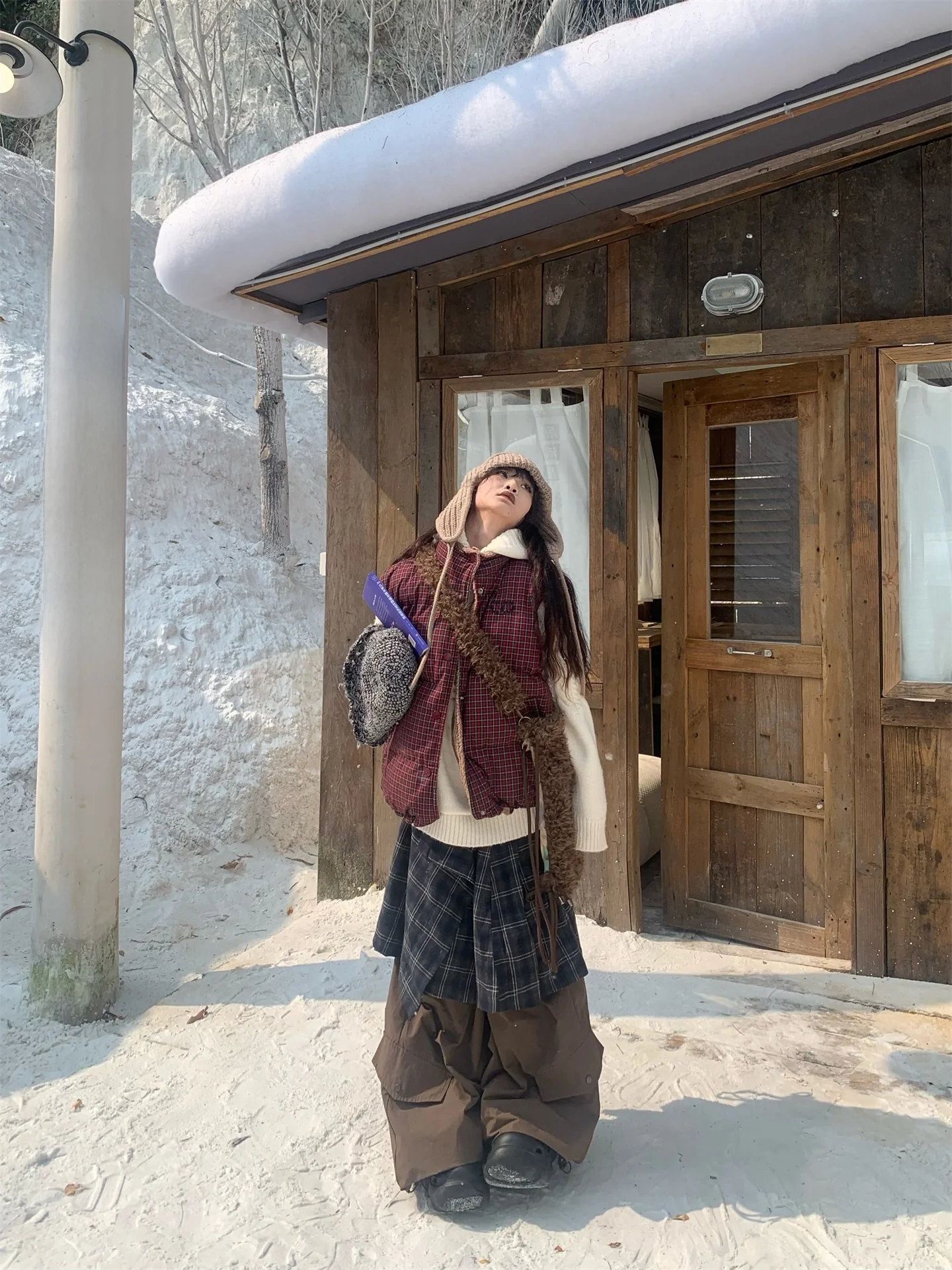 Double-Sided Wear Plaid Fluffy Vest Jaet Women's Cotton Coat Winter Versatile Layering Outerwear Comfortable Loose Fit Long...
Double-Sided Wear Plaid Fluffy Vest Jaet Women's Cotton Coat Winter Versatile Layering Outerwear Comfortable Loose Fit Long...