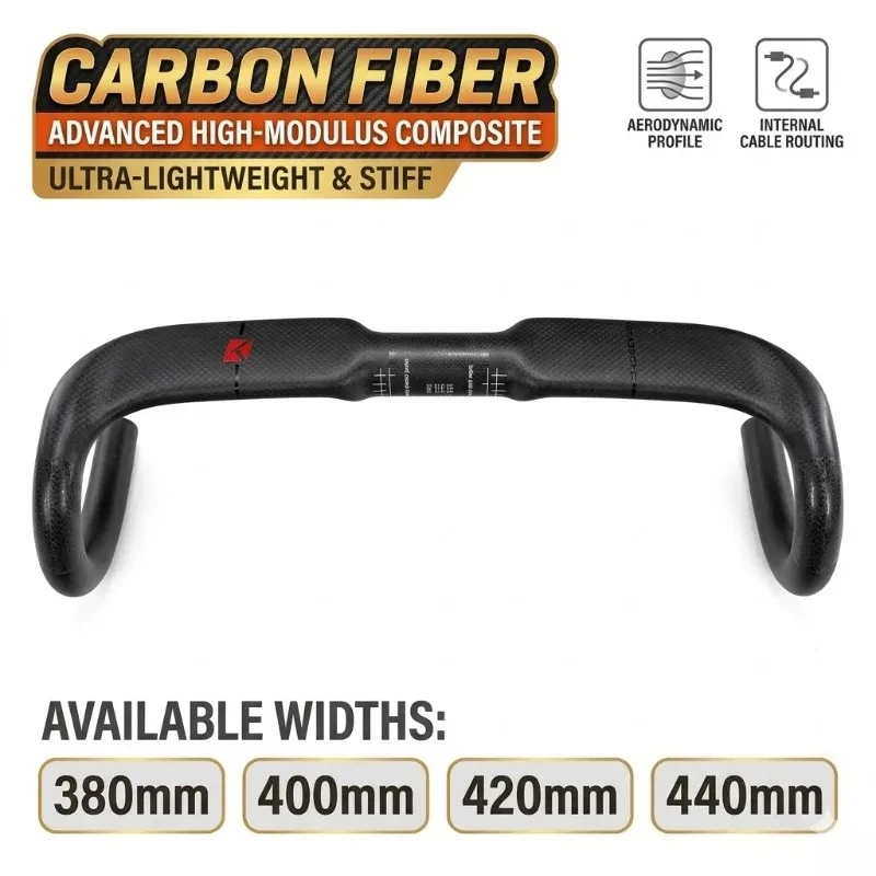 Carbon Fiber Road Bike Handlebar 31.8mm Internal Cable Routing 380 400 420 440mm Light Bent Drop Bar for Road Racing Gravel Bike
Carbon Fiber Road Bike Handlebar 31.8mm Internal Cable Routing 380 400 420 440mm Light Bent Drop Bar for Road Racing Gravel Bike