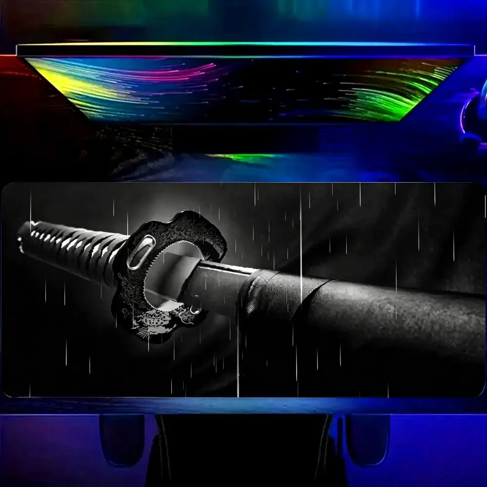 HYBXAXC Samurai Katana Sword Mouse Pad, Black White Japanese Desk Mat, Large Non-Slip Gaming Mousepad for Gamer
HYBXAXC Samurai Katana Sword Mouse Pad, Black White Japanese Desk Mat, Large Non-Slip Gaming Mousepad for Gamer